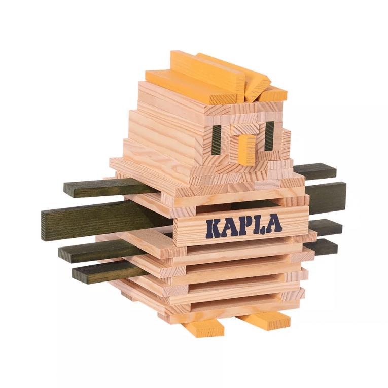 tour construite en planchette de bois de la marque Kapla Stock