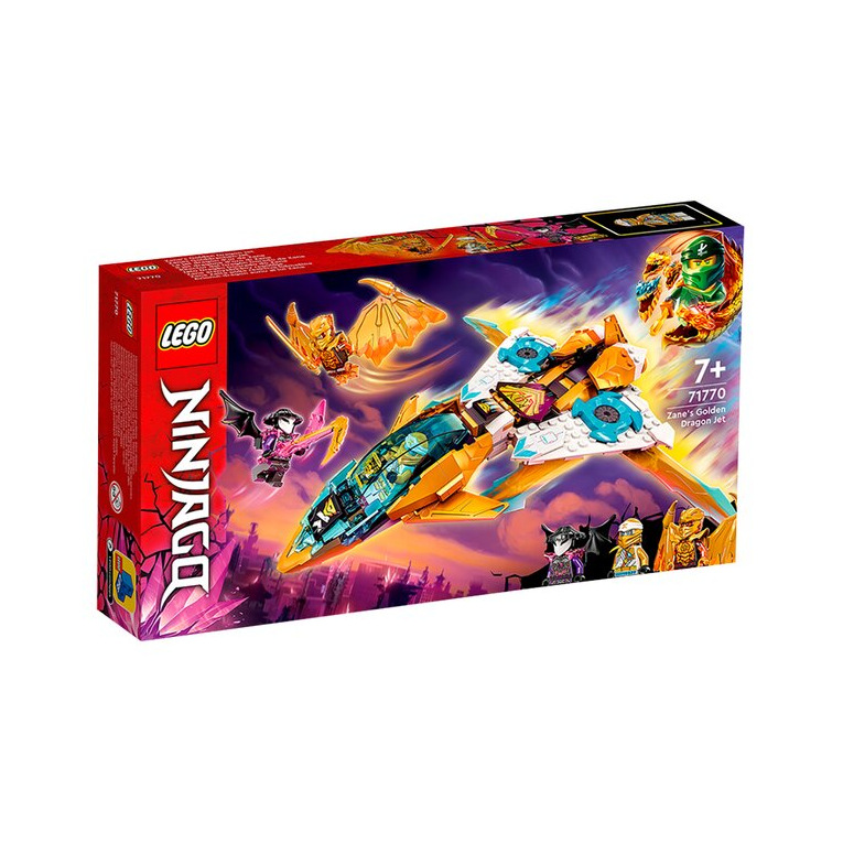zege Kolonel Spelen met Lego Ninjago - Zane's gouden draken jet - 71770